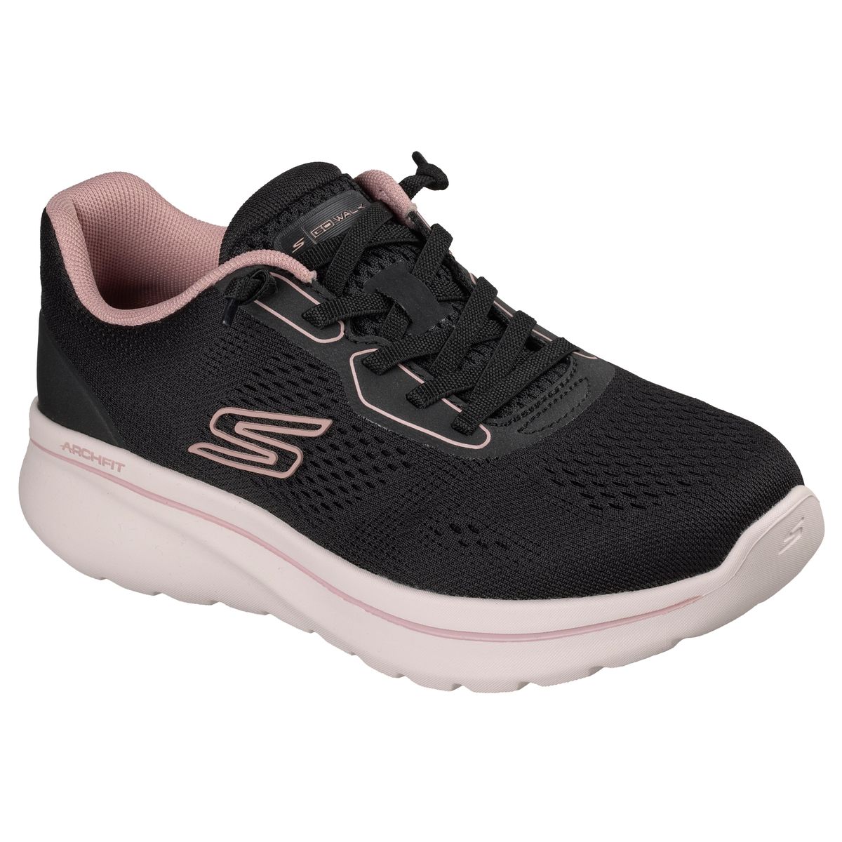 TENIS SKECHERS 125848 BKPK MUJER