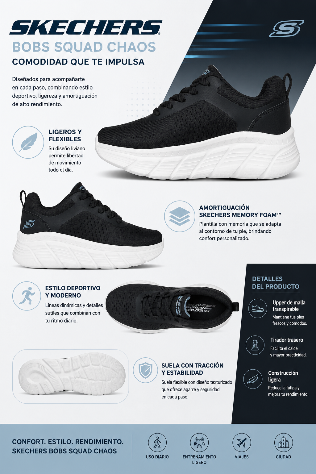SKECHERS BOBS MEMORY FOAM