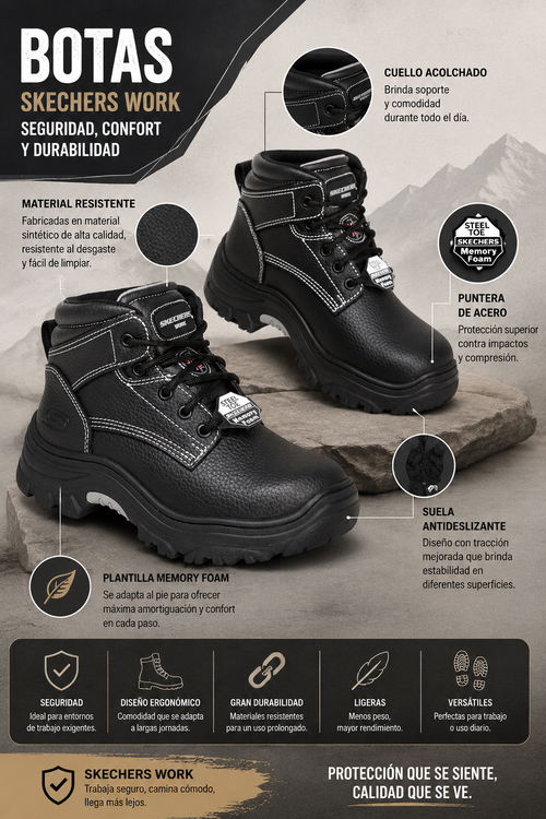 Burgin Coralrow Comp Toe negra