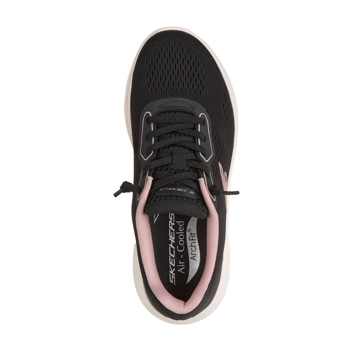 TENIS SKECHERS 125848 BKPK MUJER