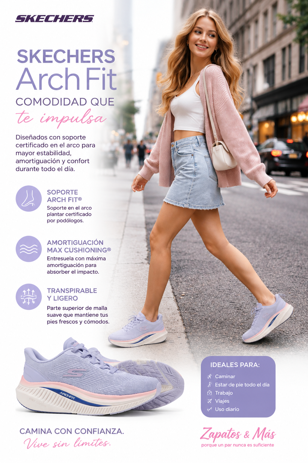 SKECHERS ARCHFIT. MAX CUSHIONING