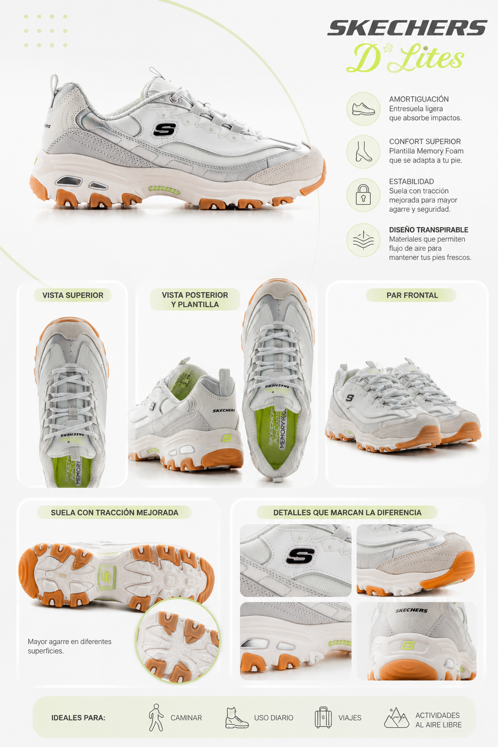 SKECHERS MEMORY FOAM Dlites