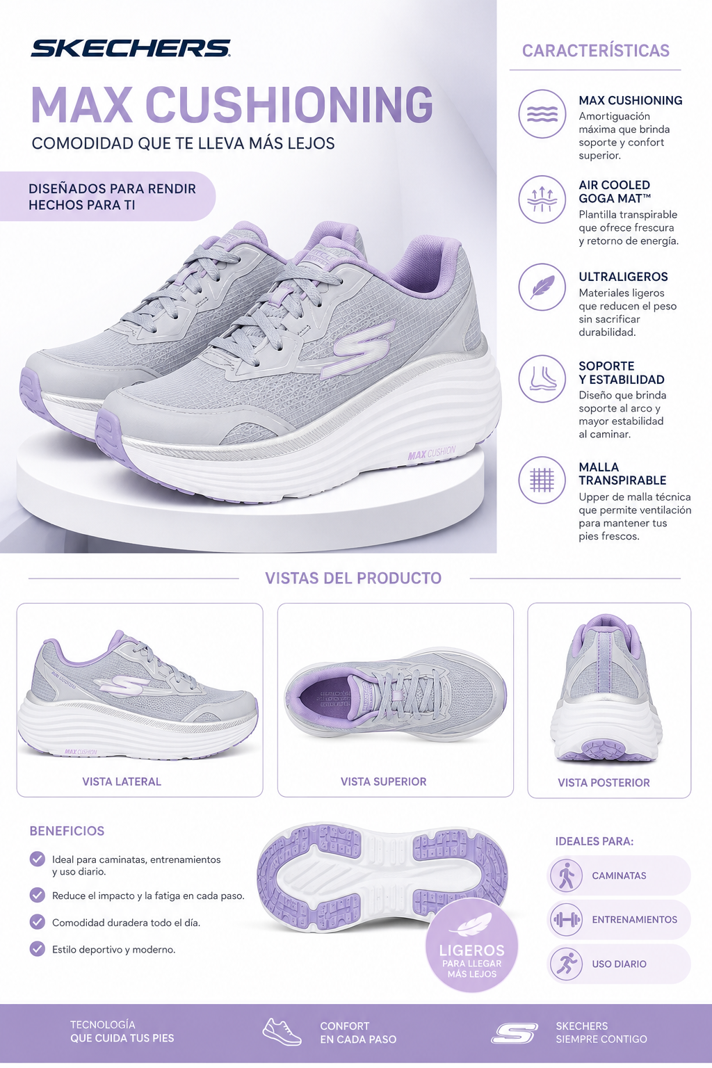 SKECHERS MAX CUSHIONING