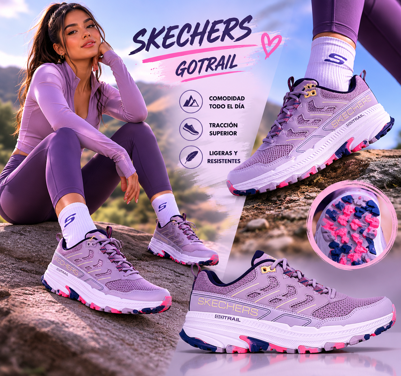 Skechers Go Run Trail - Water Repellent