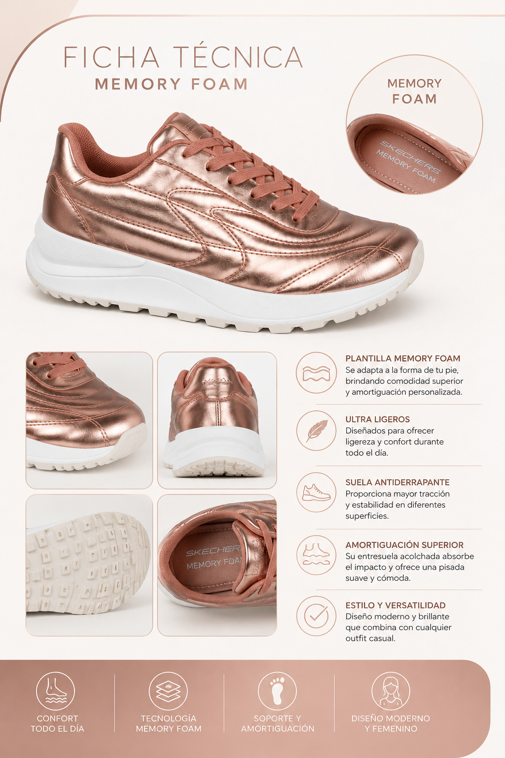 Skechers Fury Metallic Waves